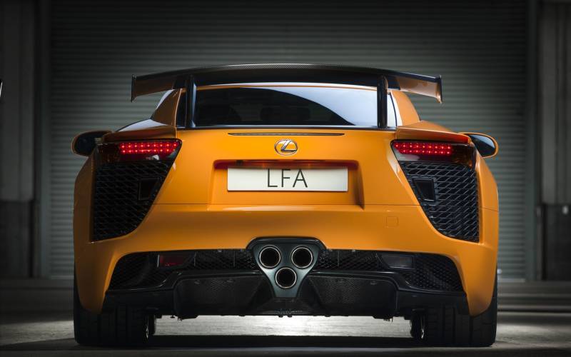 橙黄色雷克萨斯原始系超级跑车LFA