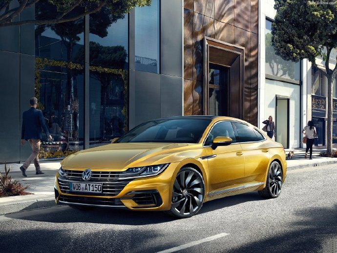 一组帅气的红色大众Volkswagen Arteon R-Line