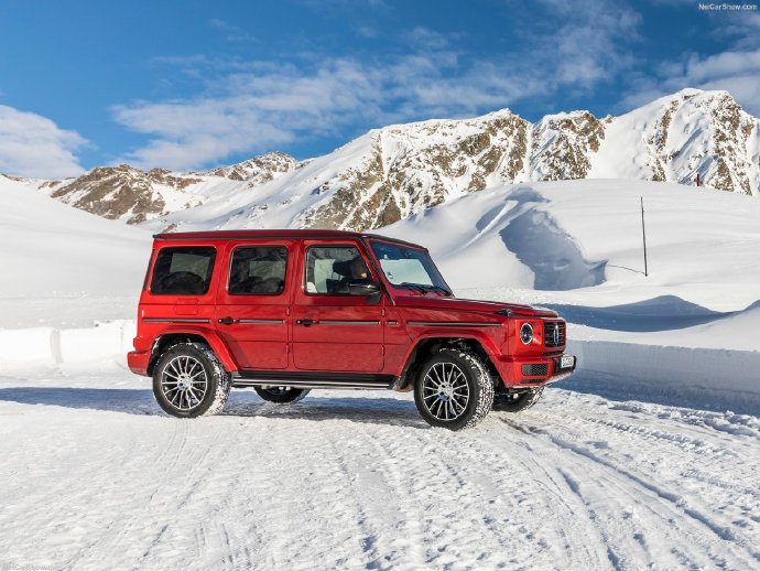 红色帅气靓丽的Mercedes-Benz G350d图片