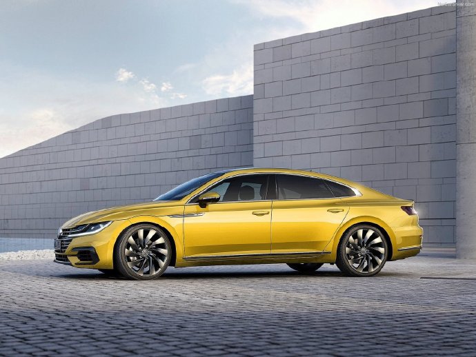 一组帅气的红色大众Volkswagen Arteon R-Line