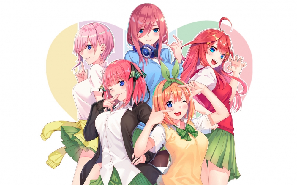 五等分的花嫁同人插畫桌面壁紙