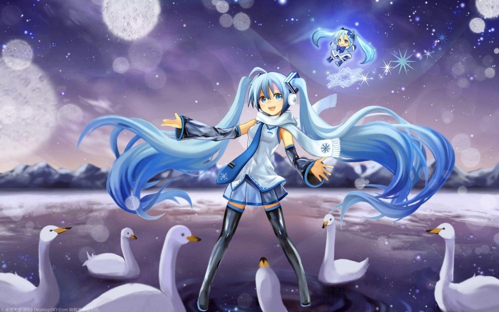 一组雪初音动漫桌面图片欣赏