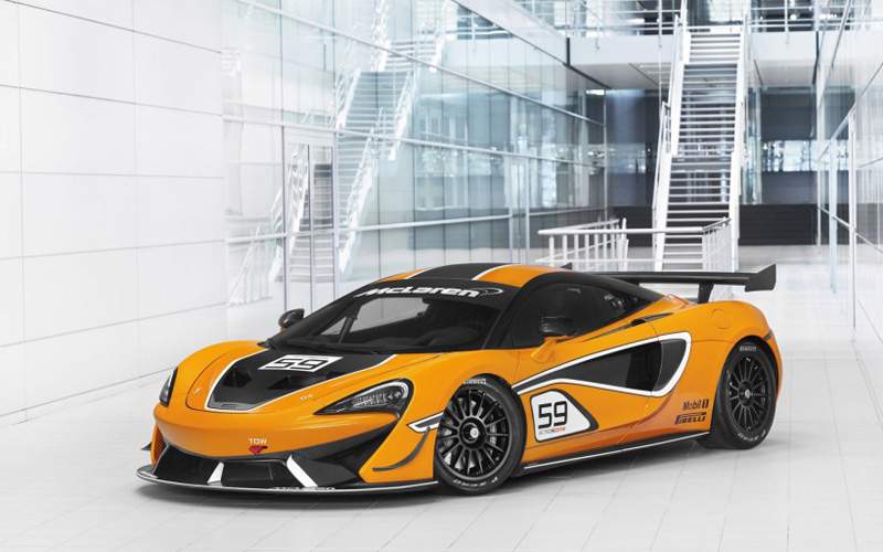 一组迈凯轮570S GT4赛车造型图片