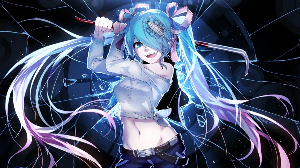 初音未來甜美治愈桌面壁紙