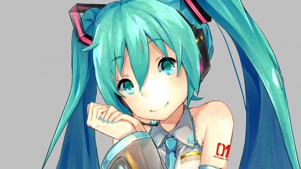 甜美萌系初音未来桌面壁纸