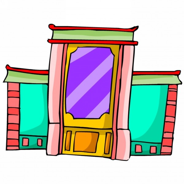 中國特色建筑卡通圖片