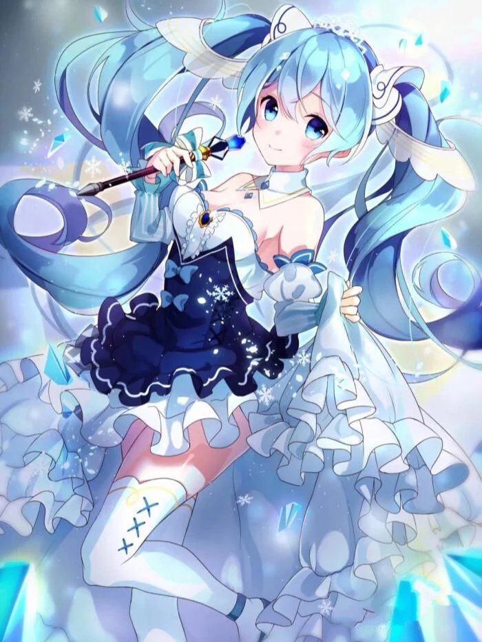 热爱音乐的二次元美少女初音动漫壁纸