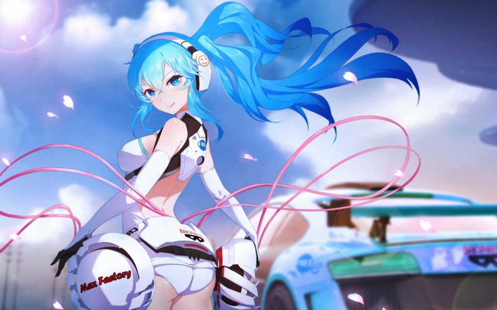 初音未来唯美插画桌面壁纸