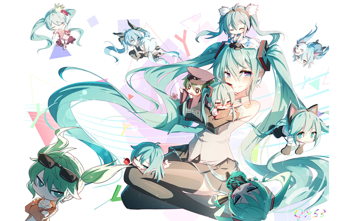 初音未來唯美動漫桌面壁紙