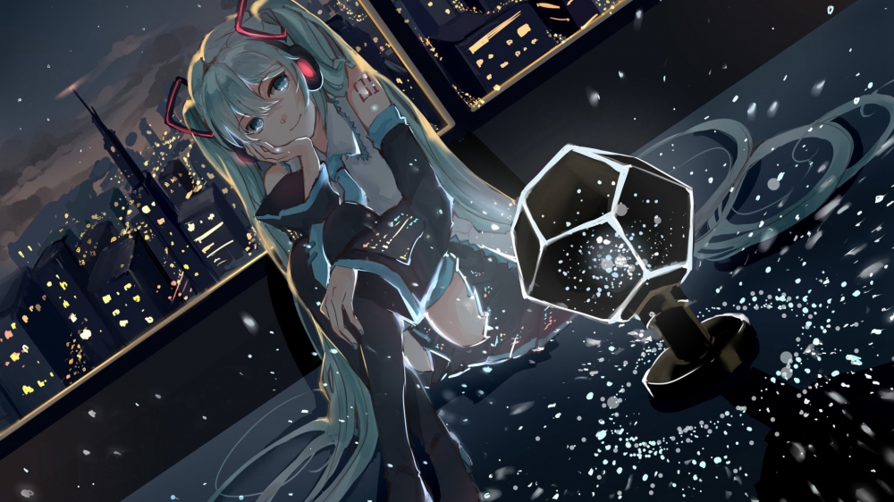 初音未來(lái)甜美治愈桌面壁紙