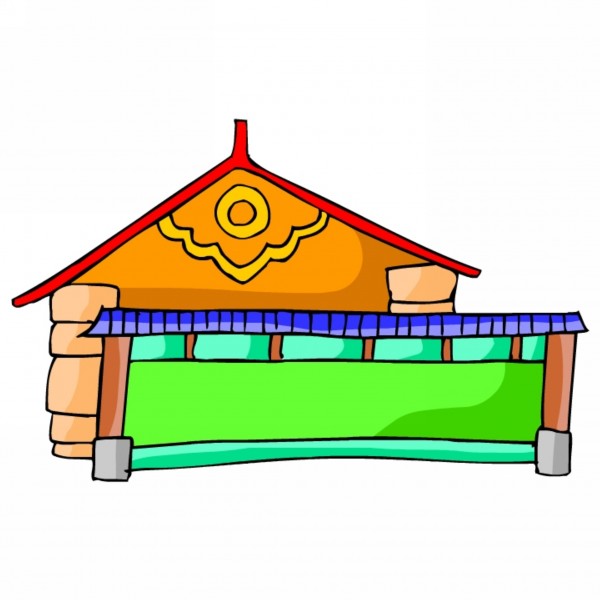 中國(guó)特色建筑卡通圖片
