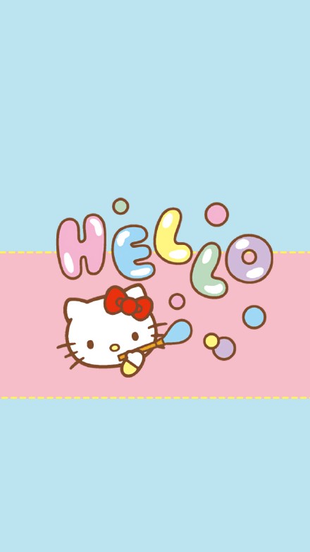 糖果色清新可愛的hellokitty高清手機(jī)壁紙大全