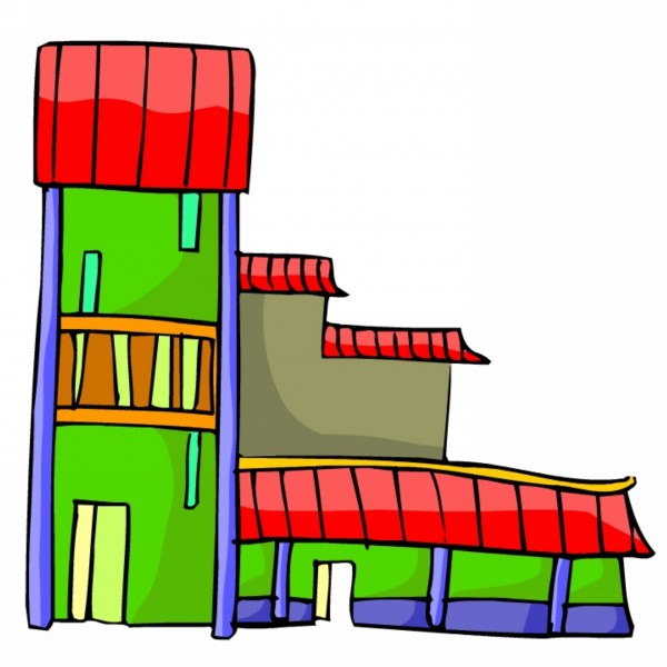 中國特色建筑卡通圖片