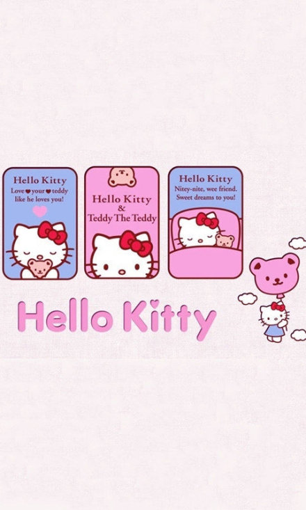 萌萌的Hello Kitty壁纸 看着就好软妹