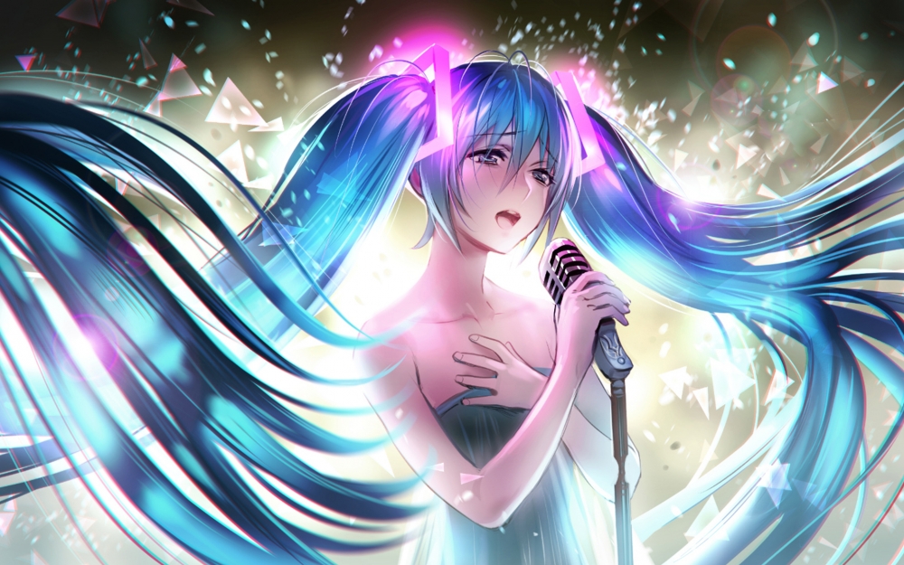 甜美初音未来高清桌面壁纸欣赏