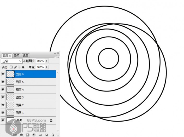 同心圓，PS如何制作同心圓圖案