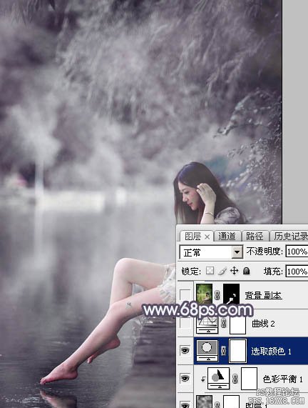 Photoshop调出中性暗蓝色图片教程