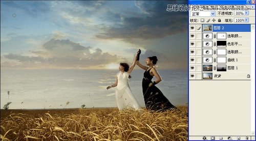 Photoshop调出外景人像复古的冷色调效果,PS教程,16xx8.com教程网