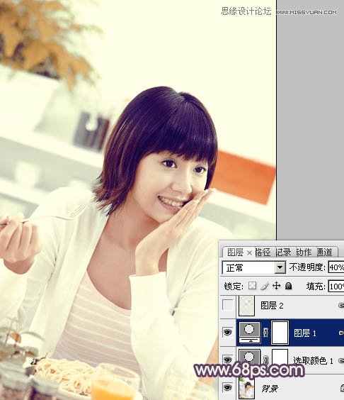 Photoshop调出美女人像淡雅的唯美色调,PS教程,16xx8.com教程网