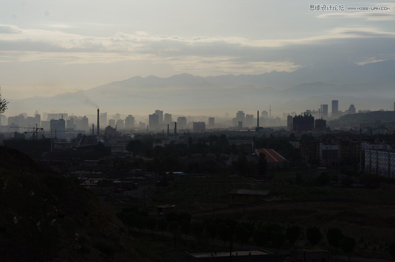 Photoshop打造全景效果的印象城市场景