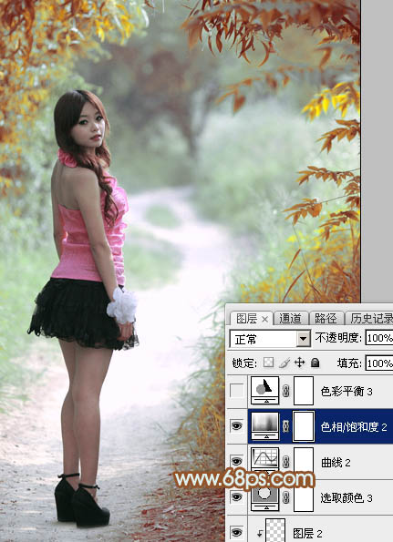 Photoshop调出唯美的橙绿色照片教程