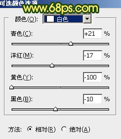 黄色调，调出黄褐色人像照片