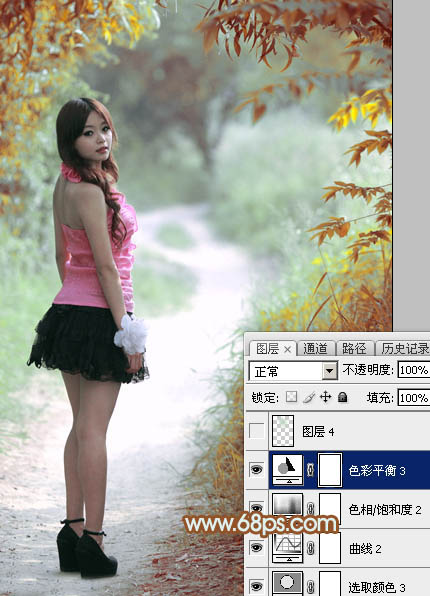 Photoshop调出唯美的橙绿色照片教程