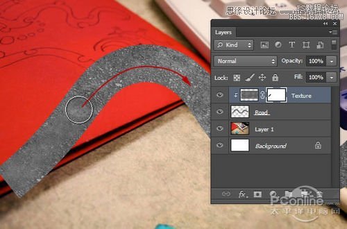 Photoshop CS6設(shè)計(jì)桌面上的創(chuàng)意跑道,PS教程,16xx8.com教程網(wǎng)