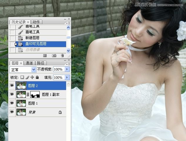 Photoshop婚紗美女柔美的黃色膚色效果,PS教程,16xx8.com教程網(wǎng)