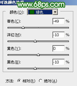 绿色调，ps调出淡淡的青绿色效果教程