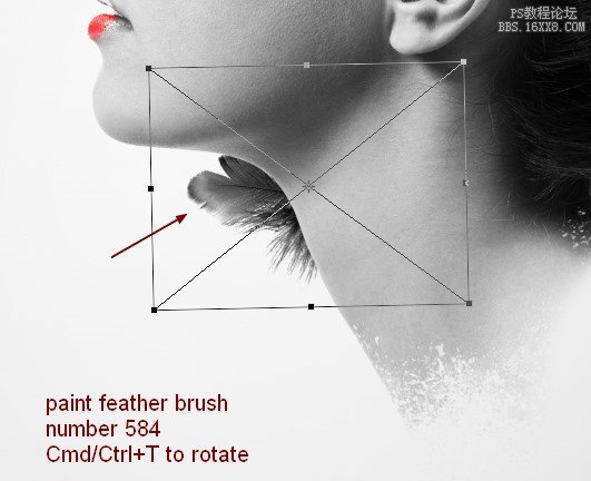 ps做頭發(fā)分散效果教程