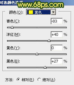 黃色調(diào)，調(diào)出黃褐色人像照片