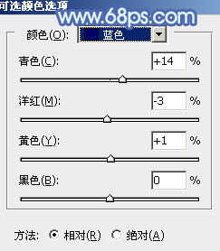 Photoshop給樹邊的女孩加上流行的淡調(diào)青藍(lán)色