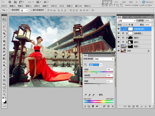 Photoshop给毫无生机外景照片添加云彩,PS教程,16xx8.com教程网