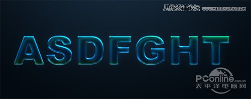 Photoshop设计夜光效果的霓虹字