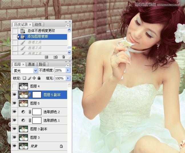 Photoshop婚紗美女柔美的黃色膚色效果,PS教程,16xx8.com教程網(wǎng)