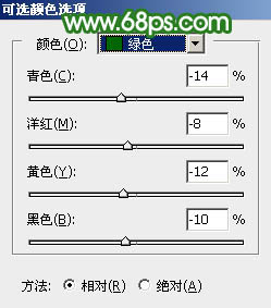 绿色调，ps调出淡淡的青绿色效果教程