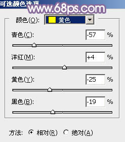 Photoshop給水塘邊的美女加上漂亮的淡調(diào)黃紫色