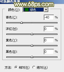 Photoshop調(diào)出柔美的中性黃綠色教程