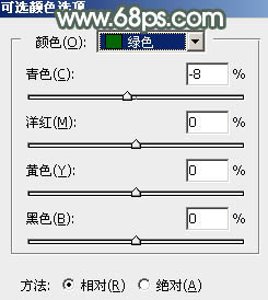 ps調(diào)出照片的暗綠色教程