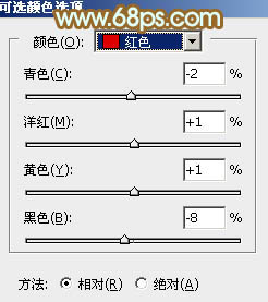 Photoshop调出橙色人物图片教程