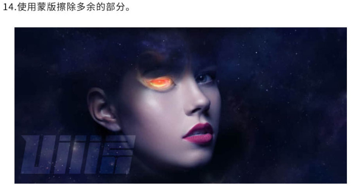 星空效果，用PS合成科幻感的星空头像