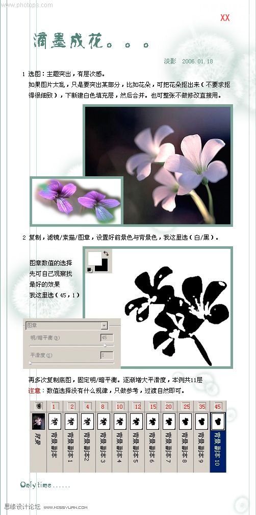 Photoshop巧用濾鏡制作滴墨成花動(dòng)畫(huà),PS教程,思緣教程網(wǎng)