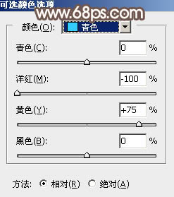 中性色，调出单色调的褐色人像照片