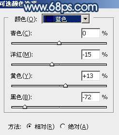 ps调出蓝紫色调照片教程