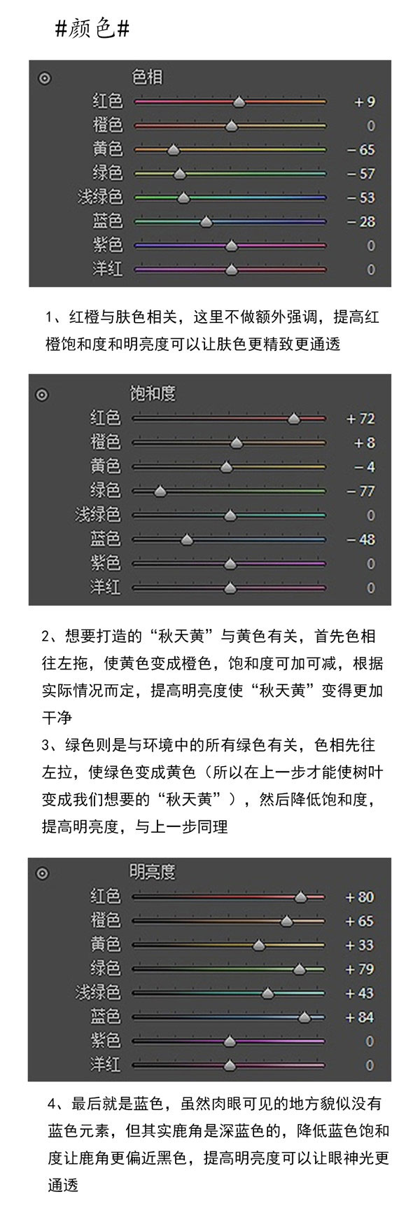 暖色調(diào)，調(diào)出秋日森林精靈人像照片