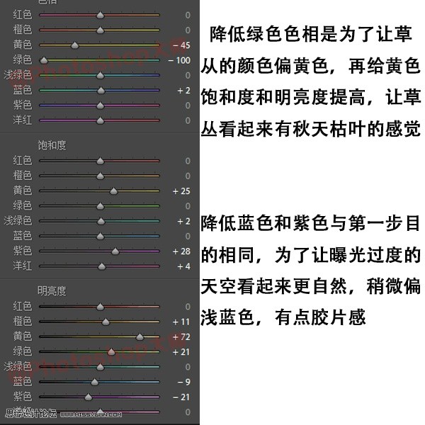 暖色調(diào)，營造室外人像清新的暖色效果