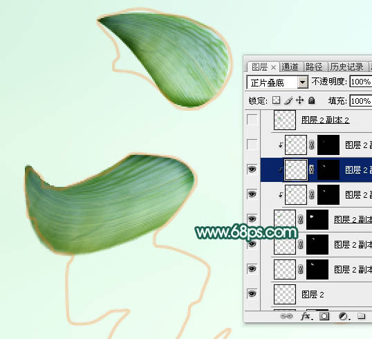 节日字，设计有端午节气氛的棕叶文字教程