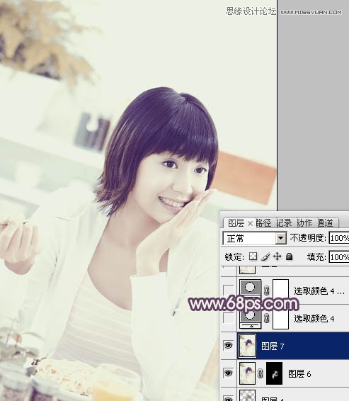 Photoshop调出美女人像淡雅的唯美色调,PS教程,16xx8.com教程网