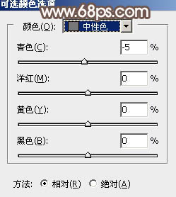 中性色，调出单色调的褐色人像照片